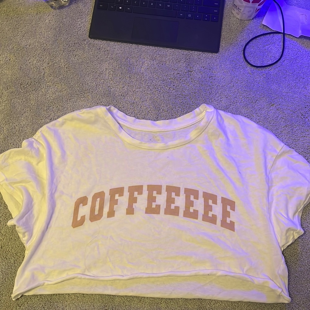 Coffee cropped cute Day shirt aerie